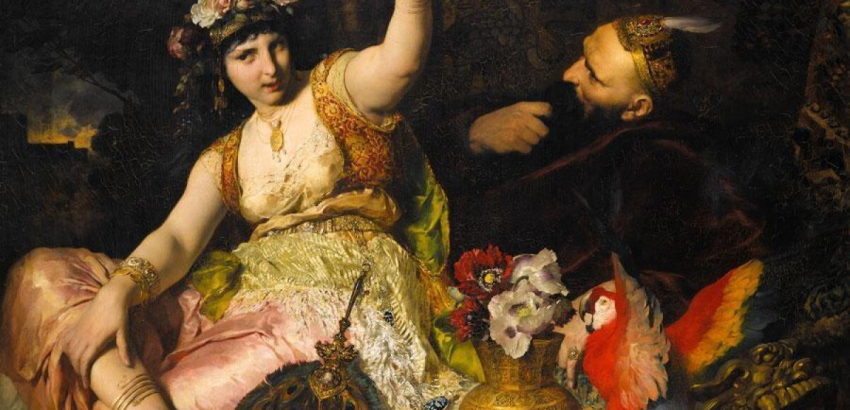 Scheherazade und Sultan Schariar,